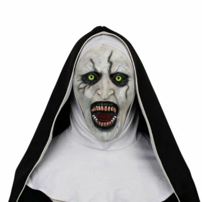 2018 The Nun Mask Cosplay The Conjuring Valak Mask Halloween Scary Horror Props - Image 1 of 4