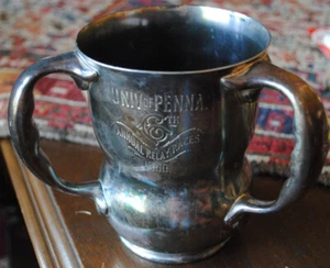 UNIVERSITY OF PENNA. 6TH ANNUAL RELAY RACE 1900 ENGRAVED W/PARTICIPATING SCHOOLS - Picture 1 of 5