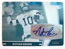 2009 Sage HIT #A30 Nathan Brown Cyan Printing Plate Autograph #1/1  1 OF 1