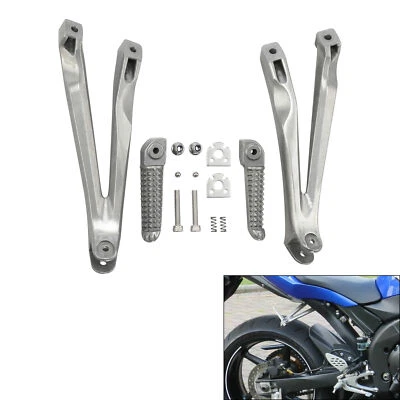 Suporte traseiro para pés de passageiro compatível com Yamaha YZFR1 YZF R1 2004-2008 2005 2006 - Imagem 1 de 4