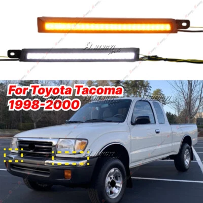 Luz de señalización lateral LED para Toyota Tacoma 1998-2000 DRL embellecedor de faros Foto 1 de 4
