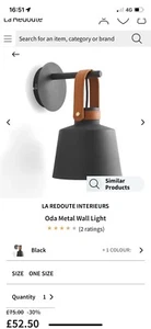 La Redoute Oda metal wall light - Picture 1 of 6