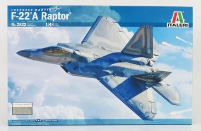 MODELLINO STATICO ITALERI LOCKHEED MARTIN F-22A RAPTOR AEREO MILITARE SCALA 1/48 - Immagine 1 di 2