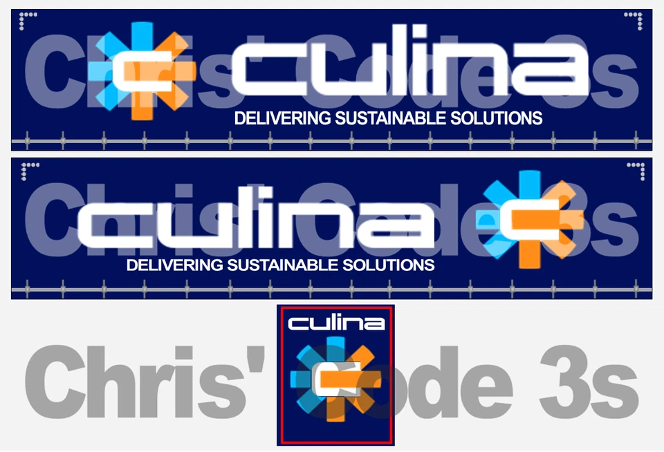 Code 3 Adhesive Trailer Decal - Culina New livery - 1/50 1/64 1/76 1/87 1/148  - Image 1 of 1