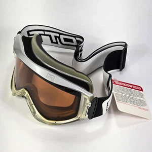 SCOTT Ski Snow Goggles Silver Lightweight Frames Amber Amplifier Lenses - Picture 1 of 10