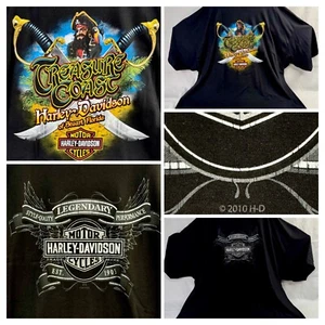 Harley Davidson XXXXXL 2010 5XL Treasure Coast HD Stuart Florida Camiseta Pirata - Imagen 1 de 3