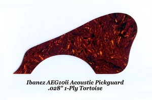 AEG10ii Pickguard 1-Ply .028" Tortoise for Ibanez Acoustic Guitar Project NEW - Picture 1 of 2