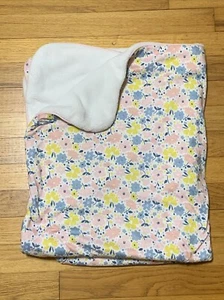 HTF Child of Mine by Carter’s White Pink Blue & Yellow Floral Baby Blanket - Picture 1 of 8