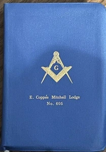 Holy Bible Masonic Edition HOLMAN Company Golden Edge E. Coppee Mitchell Lodge - Picture 1 of 7