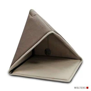 Spiel- und Kuschelzelt Katzenbett Katzenkorb Katzenkörbchen 40x40 cm braun/beige - Bild 1 von 2