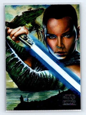 REY 2018 Topps Star Wars Galaxy Legends Foil #C-4 C4 - Image 1 of 2