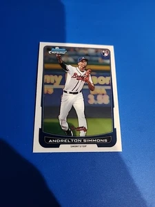 Bowman Draft Picks & Prospects 2012 - Chrome Andrelton Simmons RC #33 - Foto 1 di 2