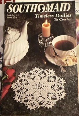South Maid Crochet Pattern Book Timeless Doilies To Crochet Article J.12 Book356 - Image 1 of 4