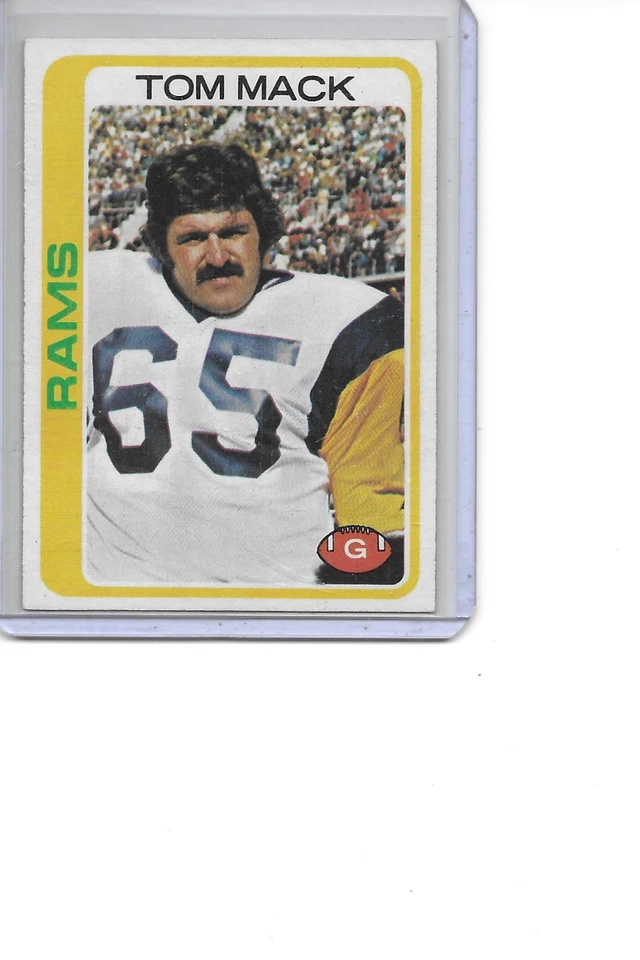 1978 Topps Tom Mack Los Angeles Rams Football Card #80 - Image 1 of 1