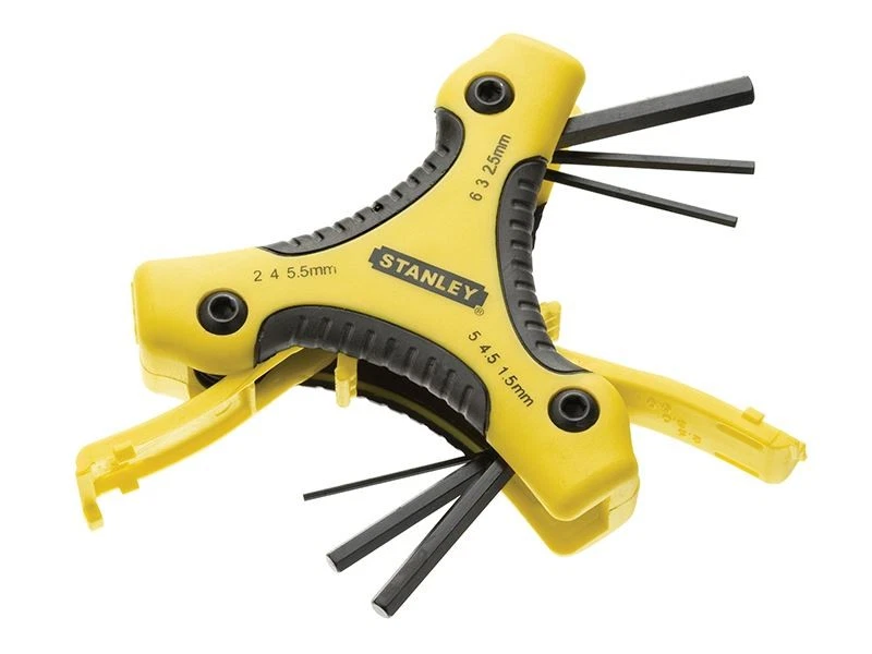 STANLEY® Set Kunci Hexagon Segi Tiga Metrik, 9 Keping - Image 1 of 1