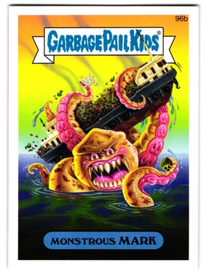 Monstrous Mark 2014 Garbage Pail Kids Series 2 Kraken Parody Exact Card Shown - Image 1 of 2