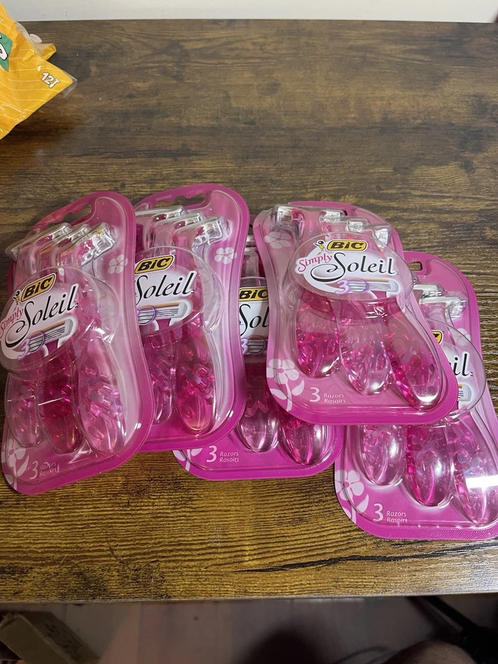 9x BIC Simply Soleil Disposable Womens Razors Triple Blade