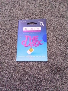 2 cartes sim O2 Classic Pay as you go 321 - Photo 1 sur 3