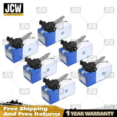 OEM Delphi Set of 6 Ignition Coils for Mercedes C280 C300 E280 E300 A2729060060 - Image 1 of 4