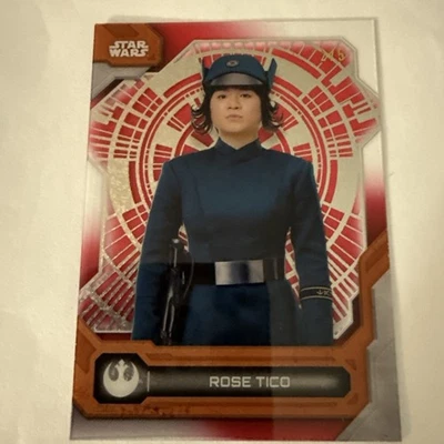 2024 Topps Star Wars High Tek Rose Tico Throne Room Orange Diffractor   2/5 #87 - Image 1 of 4