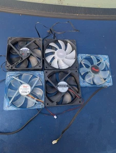 Lot Of Computer  Case Fans (5) Deep Cool And More - Picture 1 of 11