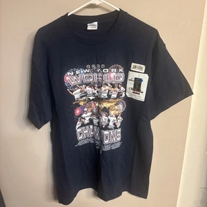 Vtg NY Yankees 2009 World Series Champions Caricature T-Shirt Adult L NWT Team - Picture 1 of 4
