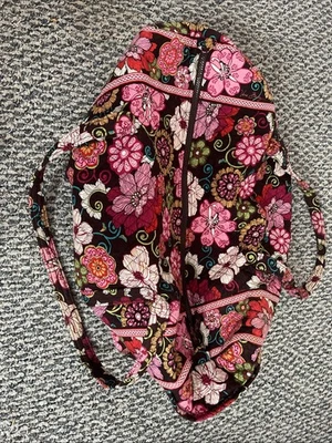 Bolsa de viagem Vera Bradley grande de algodão com alças duplas - Imagem 1 de 3