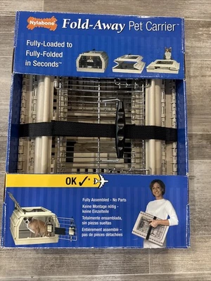 NYLABONE Fold-Away Pet Carrier 17” X 12” X 8” Small Pet Dog/Cat NIB - Image 1 of 4