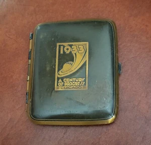 1933 World’s Fair Cigarette Case Chicago - Picture 1 of 4