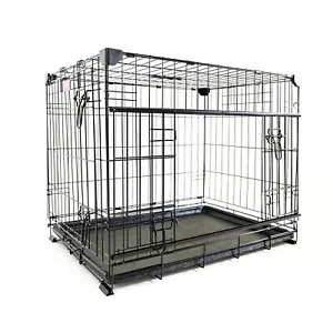Dwell Series 30 Inch Small/Medium Lightweight Kennel Secure Fenced Pet Dog Cr... - Picture 1 of 9