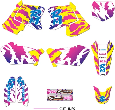 01 2002 2003 2004 2006 2007 2008 2009 2010 2011 2012 SUZUKI RM 125 250 GRAPHICS - Image 1 of 4