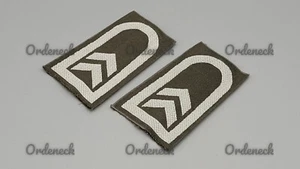 BUNDESWEHR - RANGSCHLAUFEN - WEISS AUF OLIV - RANG - OBERFELDWEBEL - BW - Bild 1 von 2