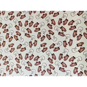 Papel de envoltura Hallmark Navidad Invierno Guantes Blanco 40 pies cuadrados Rollo Fiestas - Imagen 1 de 2