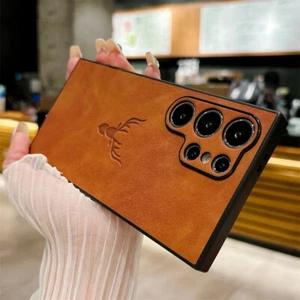 Luxury Leather Case Cover For Samsung Galaxy S25 S24 Ultra S23 FE A55 A15 A54 - Picture 1 of 12