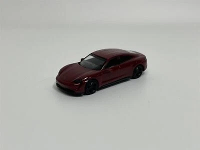 Porsche Taycan Turbo S 2019 Scuro Rosso 1:87 Minichamps 870068404 - Immagine 1 di 4