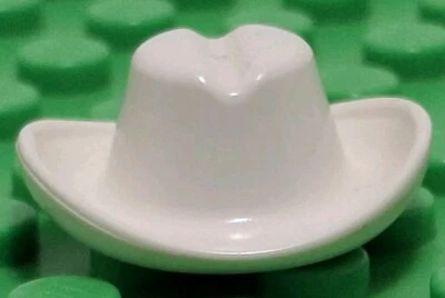 Lego Sombrero de Vaquero Blanco Tocado para Minifigura Foto 1 de 2