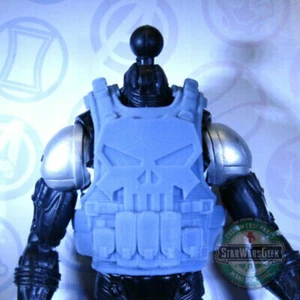 "Armatura corpo tattica con giubbotto personalizzato teschio punitore per action figure 4" 6" 12" - Foto 1 di 1