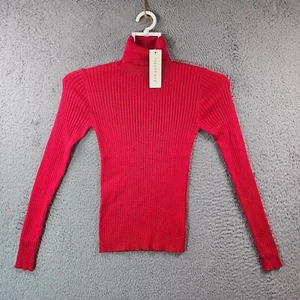 NWT Copper Key Sweater Women XS Knit Turtle Neck Red - Picture 1 of 8