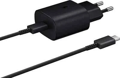 25W Original Schnell-Ladegerät USB Typ-C Netzteil + Ladekabel für Samsung Galaxy - Bild 1 von 4