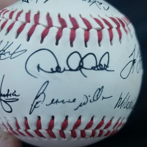 2001 new york yankees team stamped signature ball ny derek jeter mariano ny Cover