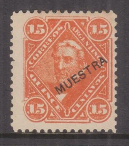 ARGENTINA, 1888 San Martin, 15c. Dull Orange, MUESTRA, lhm. - Picture 1 of 1
