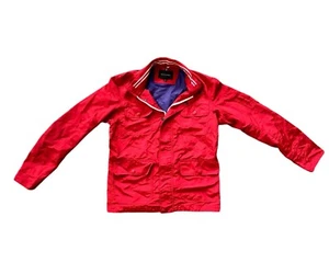 Banana Republic Men’s Fall/Winter Nylon Red Jacket Full Zip Outdoor Coat Small - Picture 1 of 11