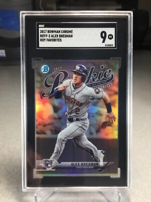 2017 Bowman Chrome ROY Favorites Alex Bregman #ROYF-3 - SGC 9 - Houston Astros - Image 1 of 2