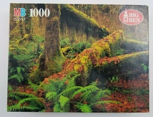 Milton Bradley "Hoh River Rainforest" 1000 pcs 20 1/8"x26 3/16" jigsaw puzzle - Picture 1 of 4