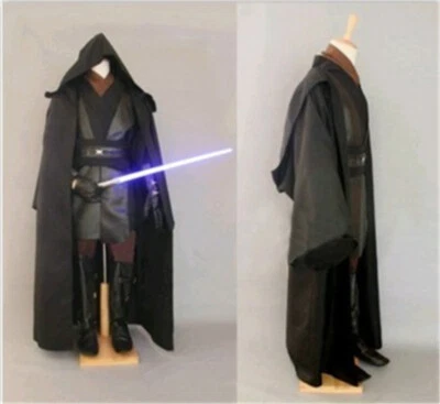 Wars Star Cosplay Adult Cloak Robe Costume Jedi Anakin Skywalker Darth Vader - Image 1 of 3