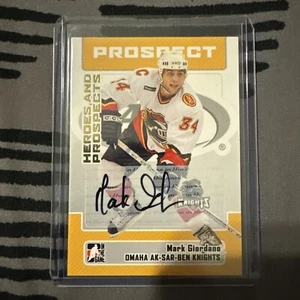 2006-07 In the Game Heroes and Prospects - Autographs #A-MGI Mark Giordano (AU) - Bild 1 von 2