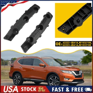 Front Left Right Bumper Brackets Support Retainer For Nissan Rogue SUV 2014-2019 - Picture 1 of 20