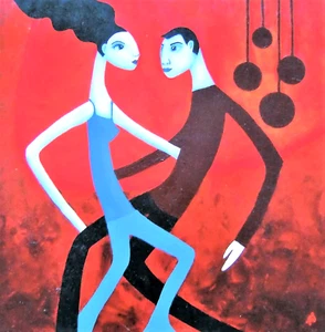 Liz McKay 2004 "Hot Cha" Australien Pop Art Unikat TOP! - Bild 1 von 10