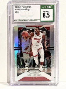 2019-20 Panini Prizm Silver Bam Adebayo #144 CSG 8.5 NM/MINT+ - Picture 1 of 2