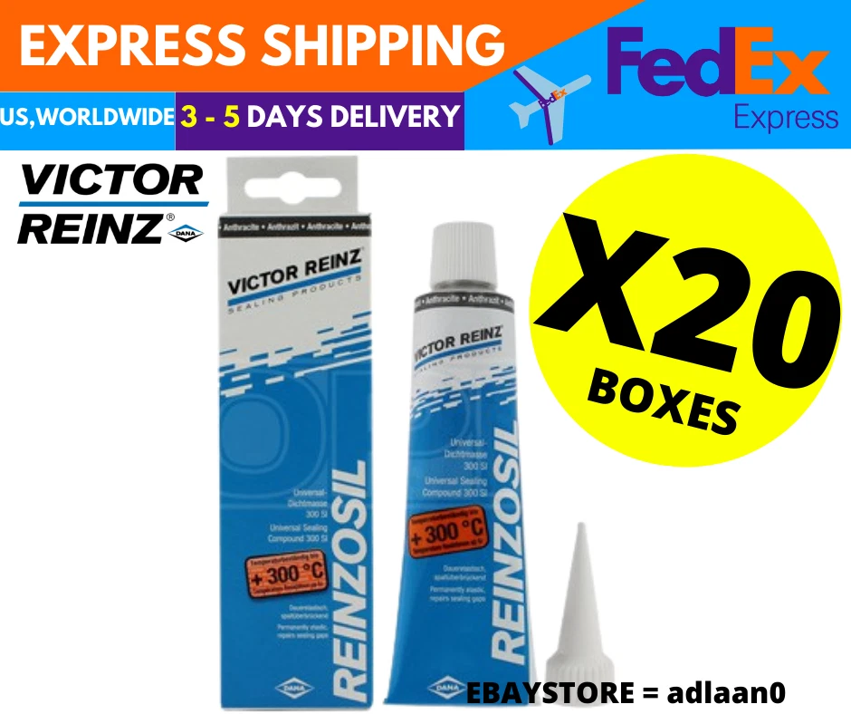 VICTOR REINZ RTV Silicone Reinzosil Sealant 703141410 300°C 70ml X 20 - Image 1 of 4